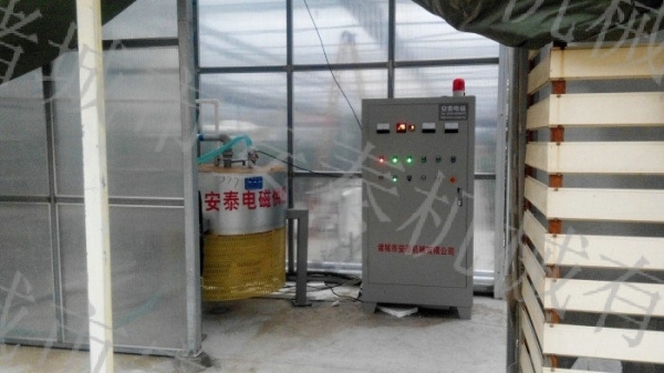 Electromagnetic boilers for heating greenhouses